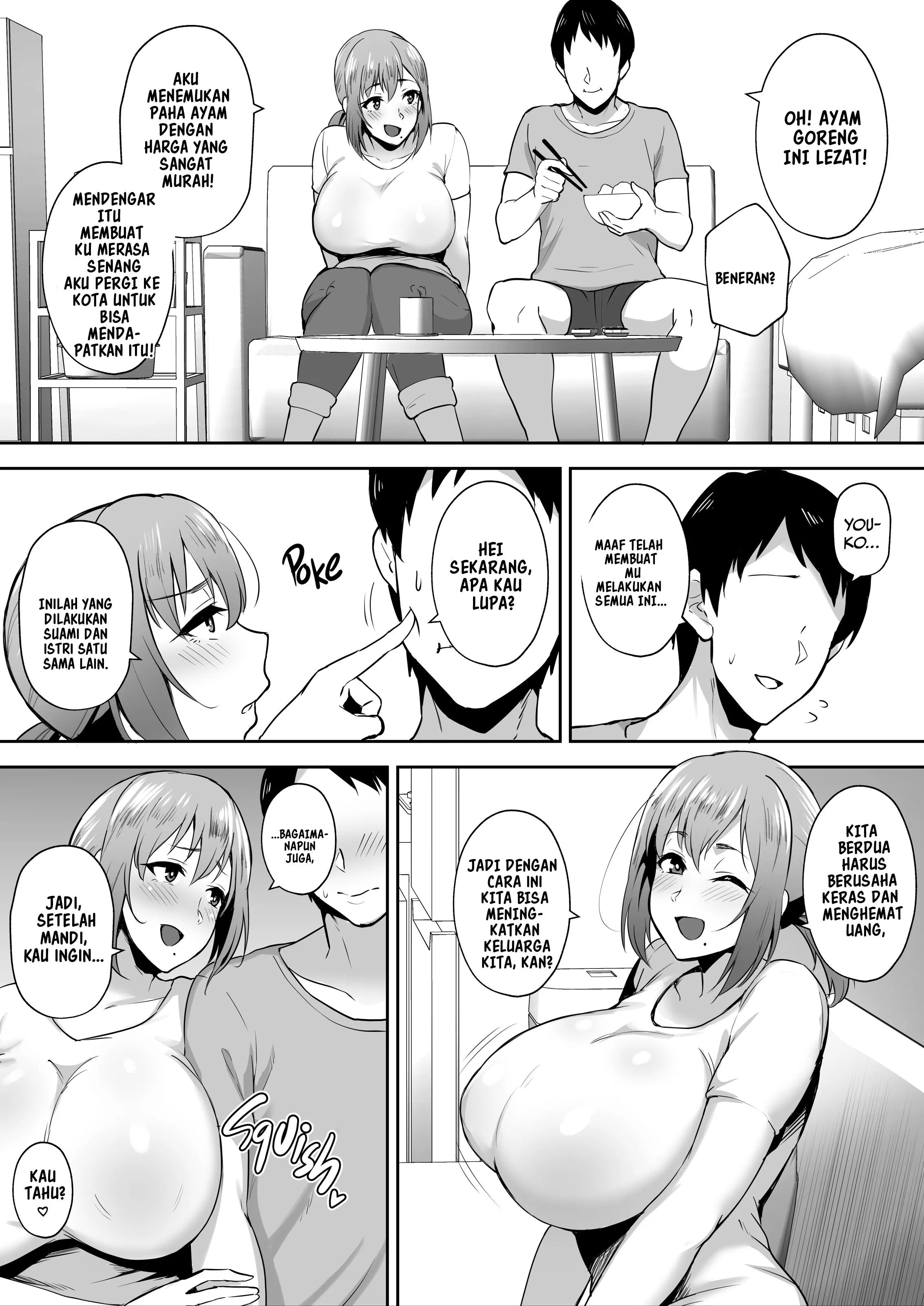 Hitozuma NTR Netorareta Bakunyuu Genki Tsuma Youko -Kaji Daikousaki de Toshishita SeFri no Onaho Tsuma ni Saremashita - Chapter 1 4