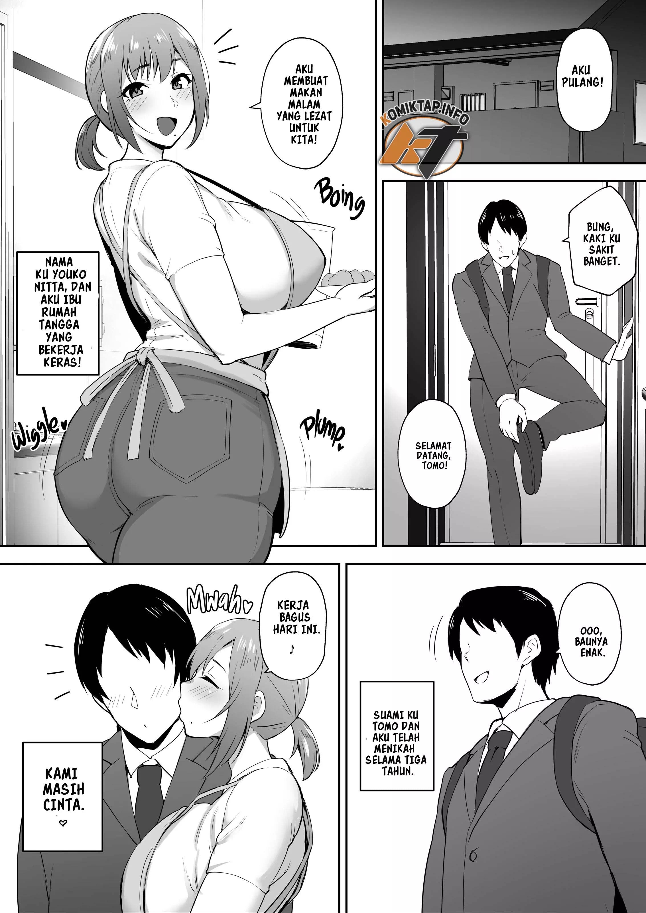 Hitozuma NTR Netorareta Bakunyuu Genki Tsuma Youko -Kaji Daikousaki de Toshishita SeFri no Onaho Tsuma ni Saremashita - Chapter 1 3
