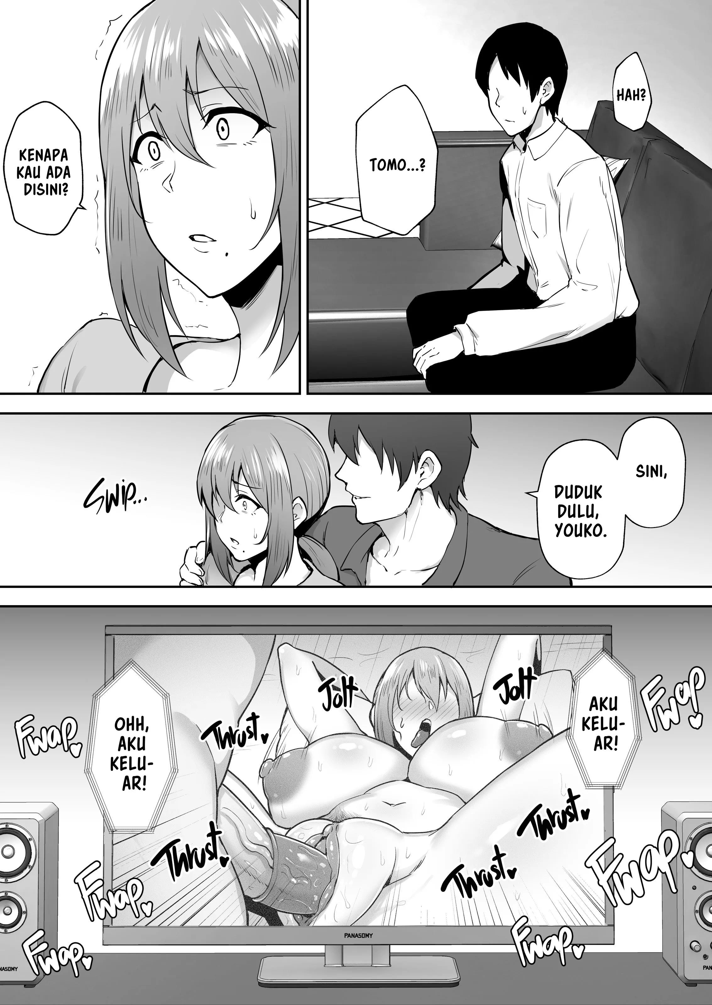 Hitozuma NTR Netorareta Bakunyuu Genki Tsuma Youko -Kaji Daikousaki de Toshishita SeFri no Onaho Tsuma ni Saremashita - Chapter 1 42