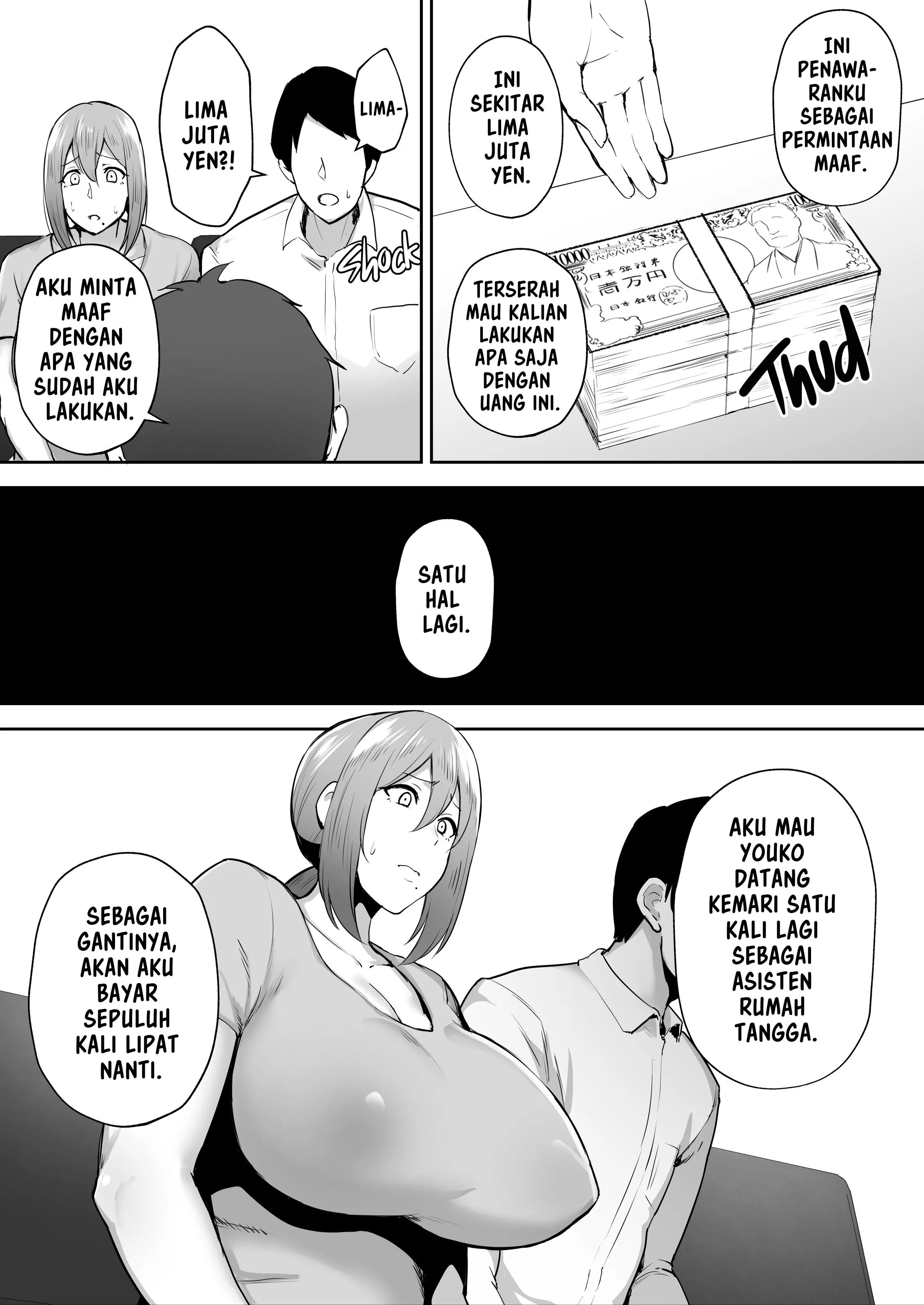Hitozuma NTR Netorareta Bakunyuu Genki Tsuma Youko -Kaji Daikousaki de Toshishita SeFri no Onaho Tsuma ni Saremashita - Chapter 1 44